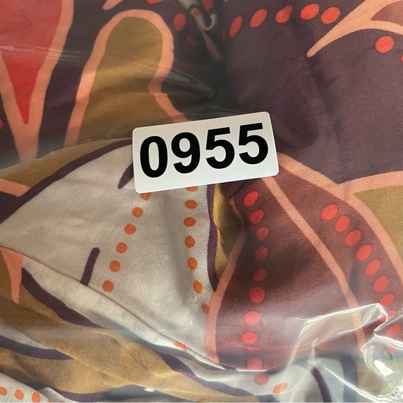 Anthropologie brown and orange floral print midi dress 20955 - Picture 15 of 15